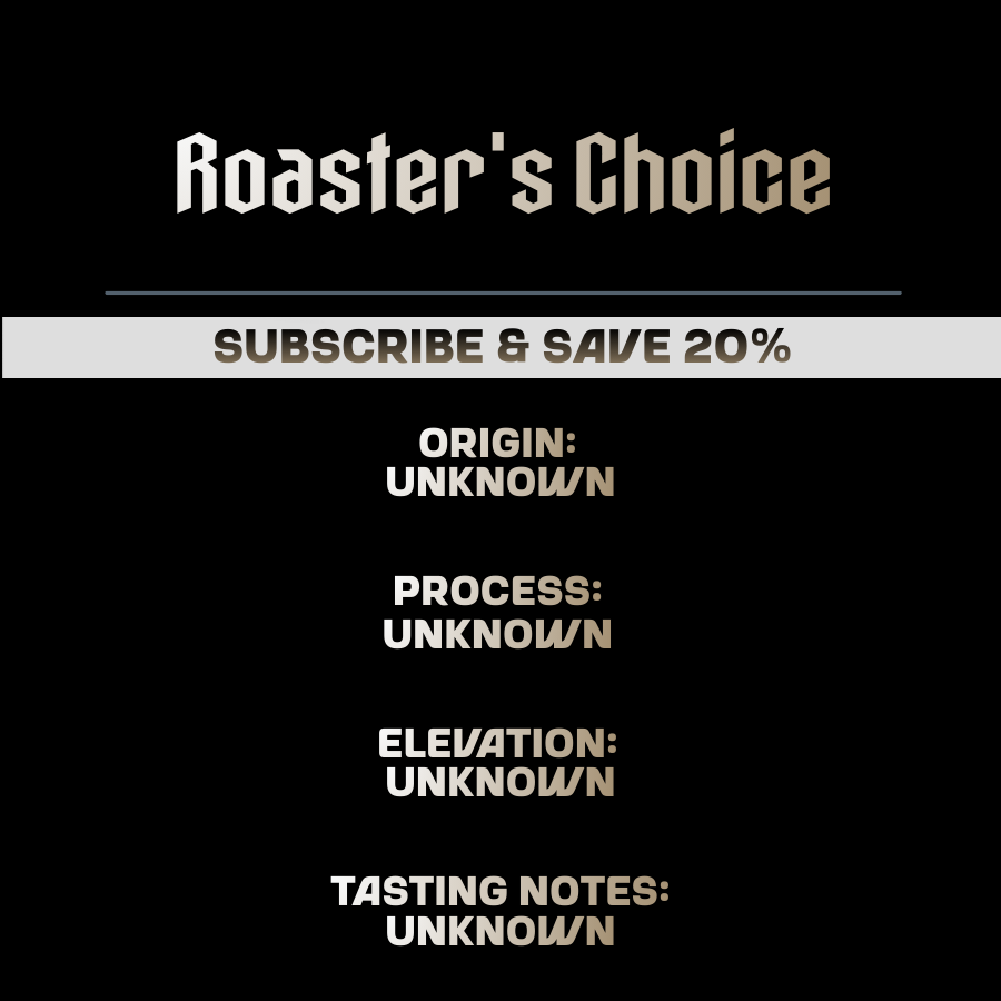 Bean Fiend Roasters Choice Club coffee subscription bag label