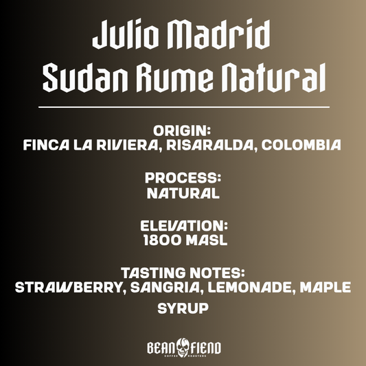 Julio Madrid Sudan Rume Natural | Bean Fiend Coffee